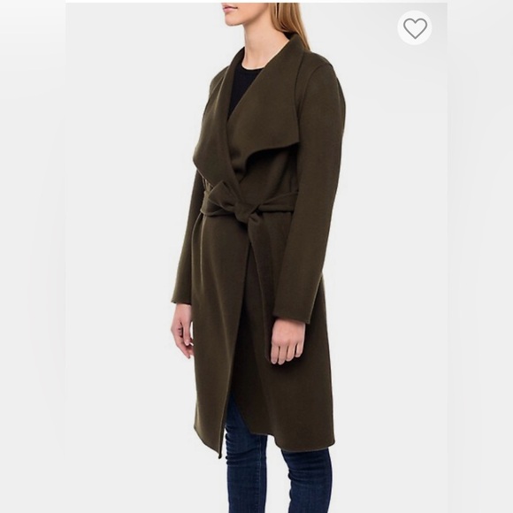 The Line Meghan Wool Wrap Coat - Olive Green, Size Small (NWT) - Picture 2 of 3